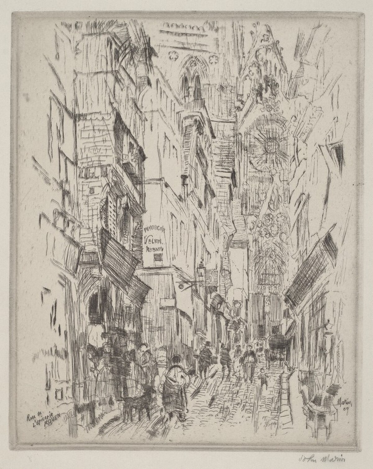 Rue de L'Epicerie, Rouen by John Marin