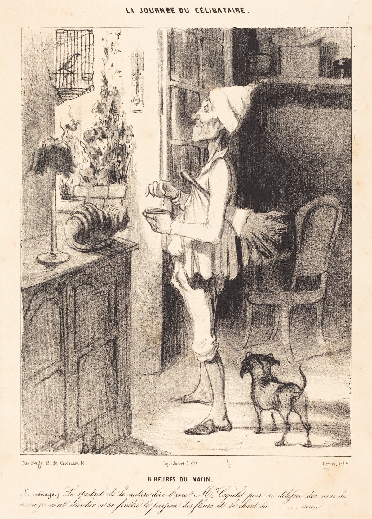 8 heures du matin by Honoré Daumier