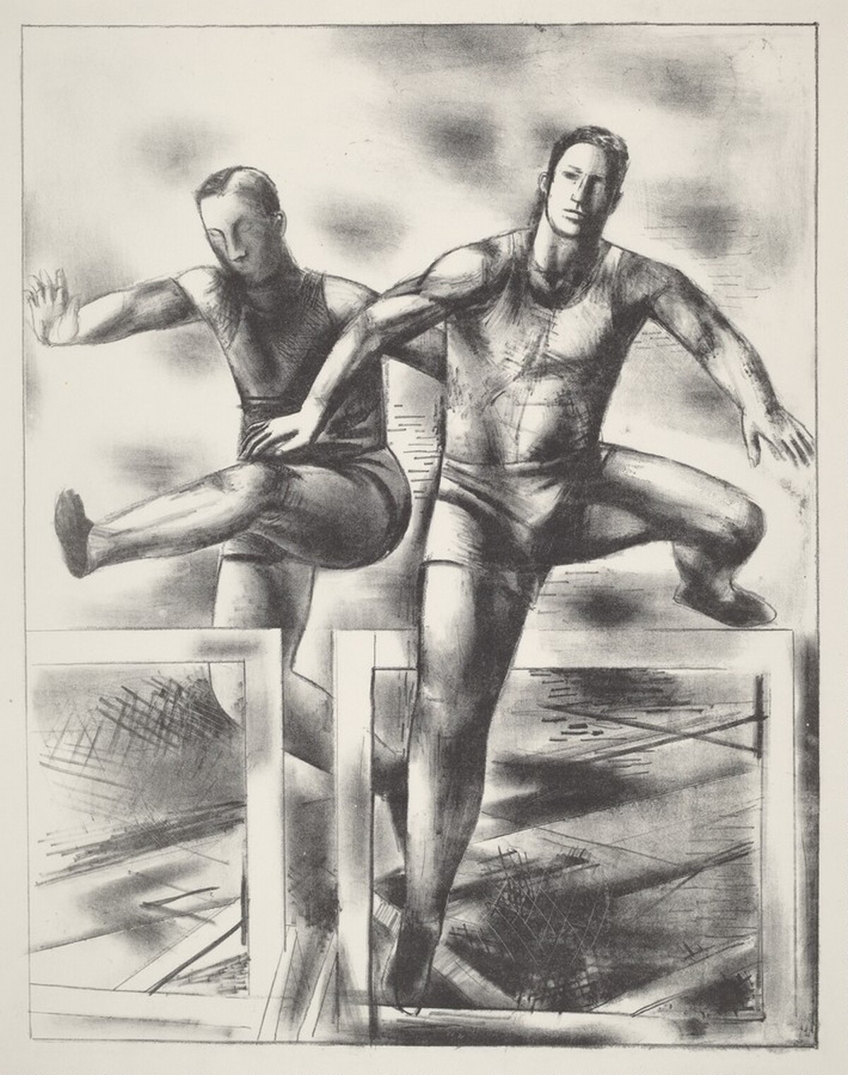 Hurdlers by Willard Ayer Nash