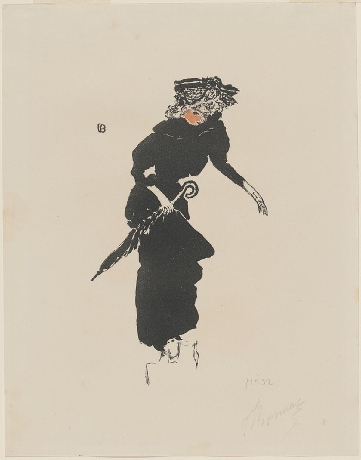 Woman with an Umbrella (Femme au parapluie) by Pierre Bonnard