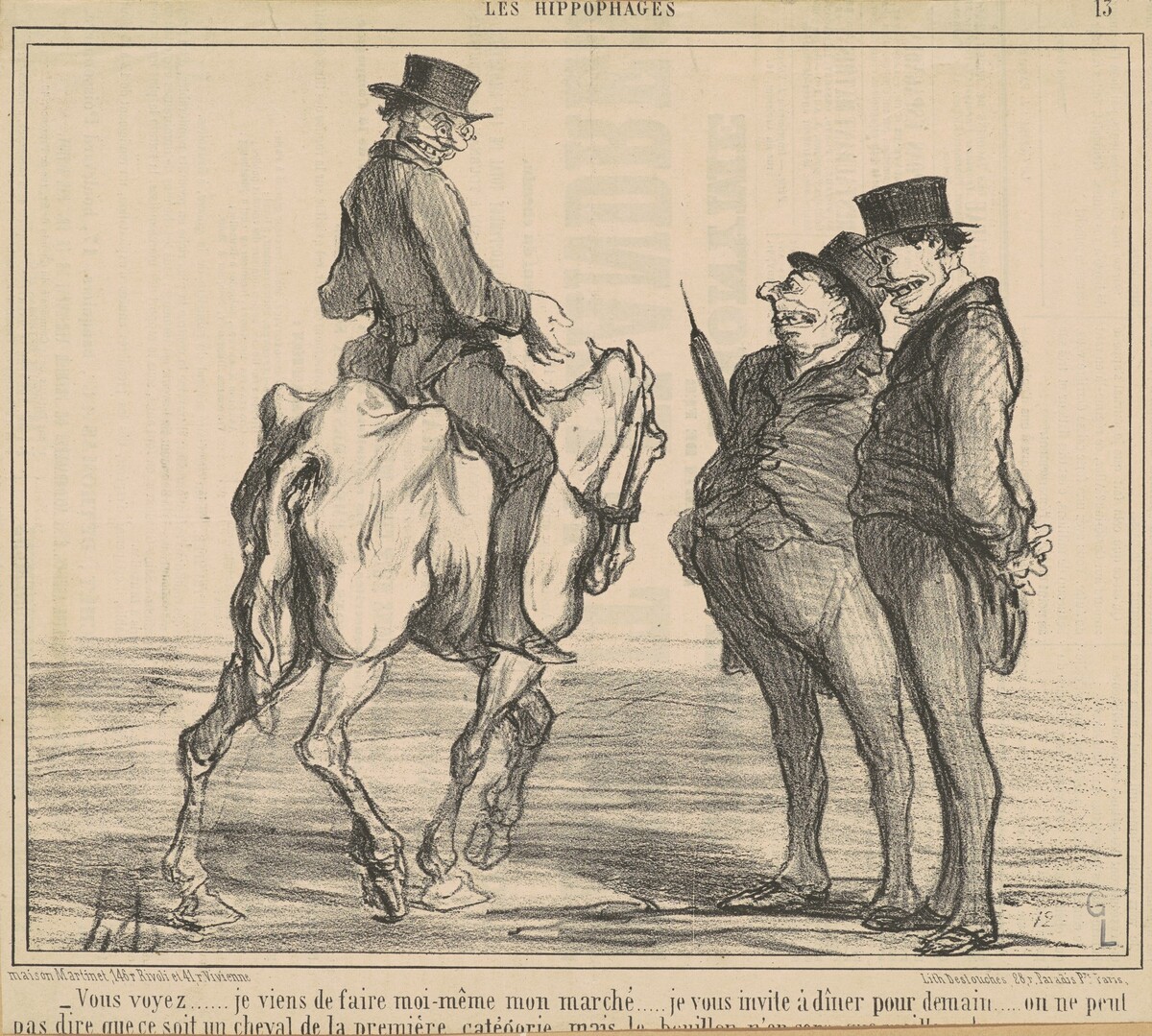 Vous voyez ... je viens de faire ... mon marché ... by Honoré Daumier