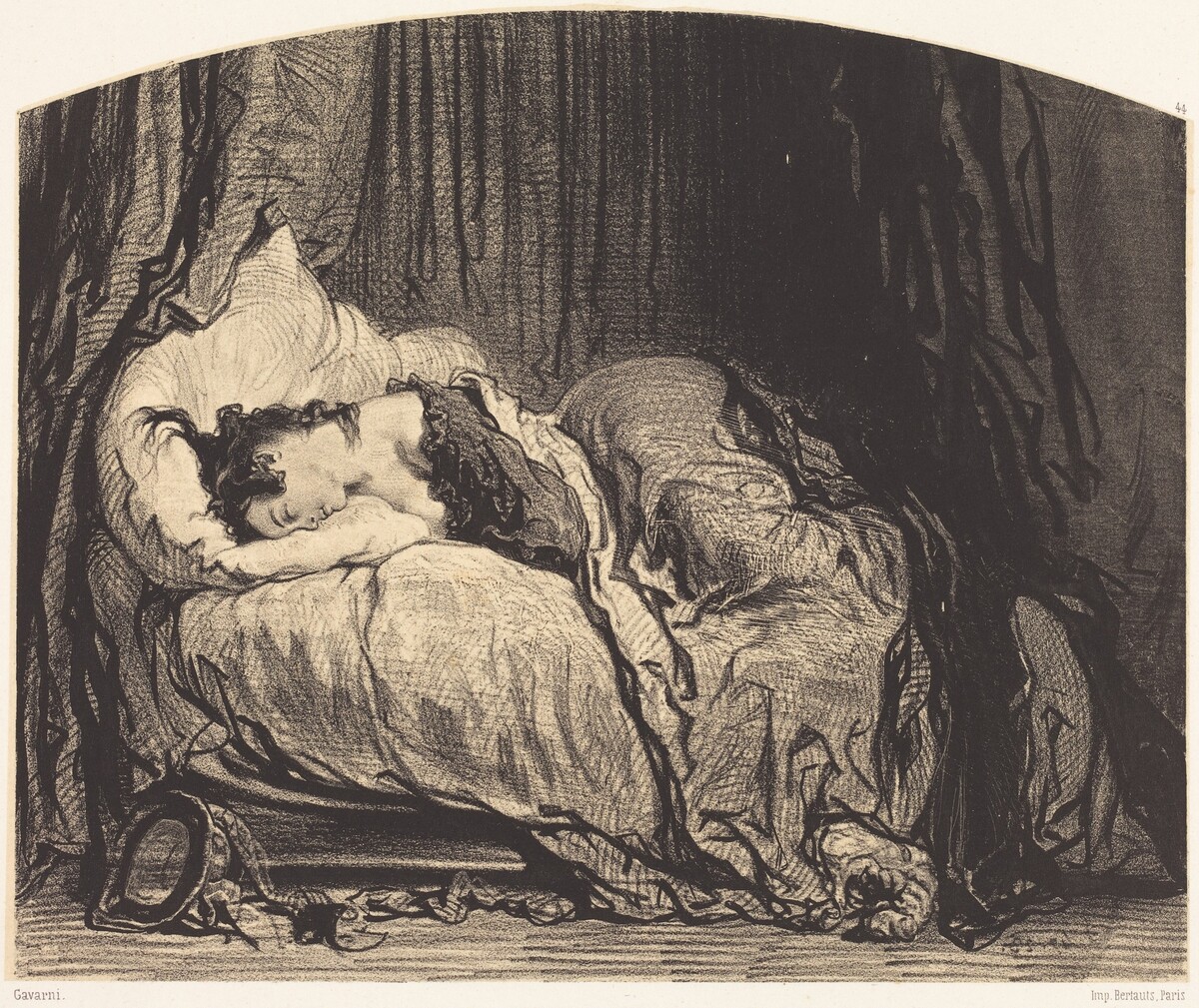After the Pardon  (Il lui sera beaucoup pardonne parce qu'elle a beaucoup danse) by Paul Gavarni