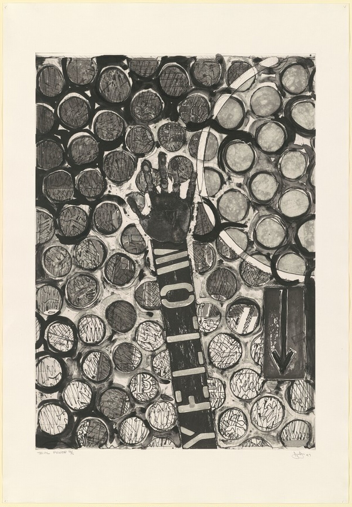 Untitled [trial proof B] by Jasper Johns