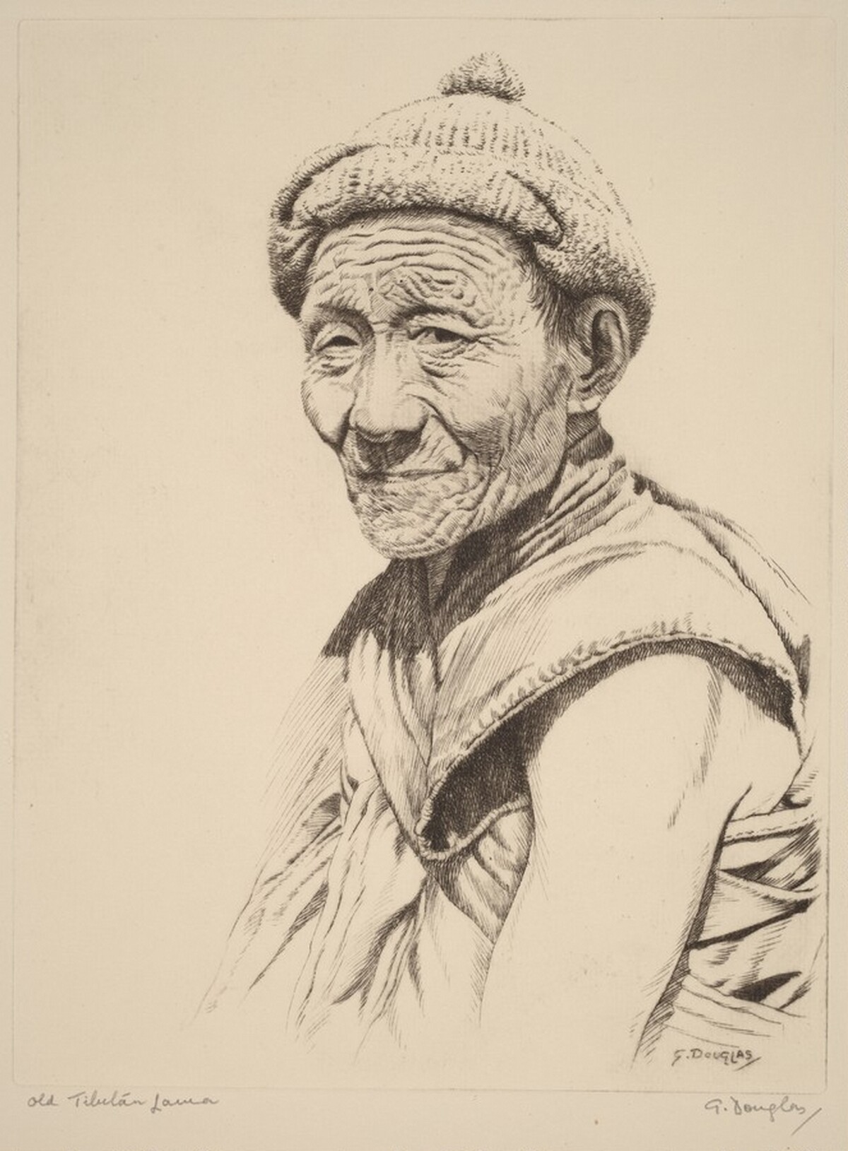 Old Tibetan Lama by G. Douglas