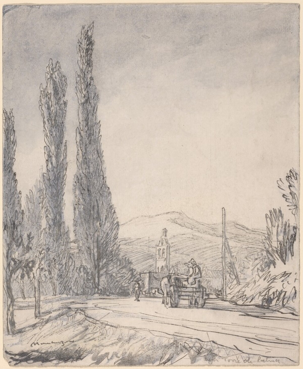 Road in the Marches by Sir Muirhead Bone