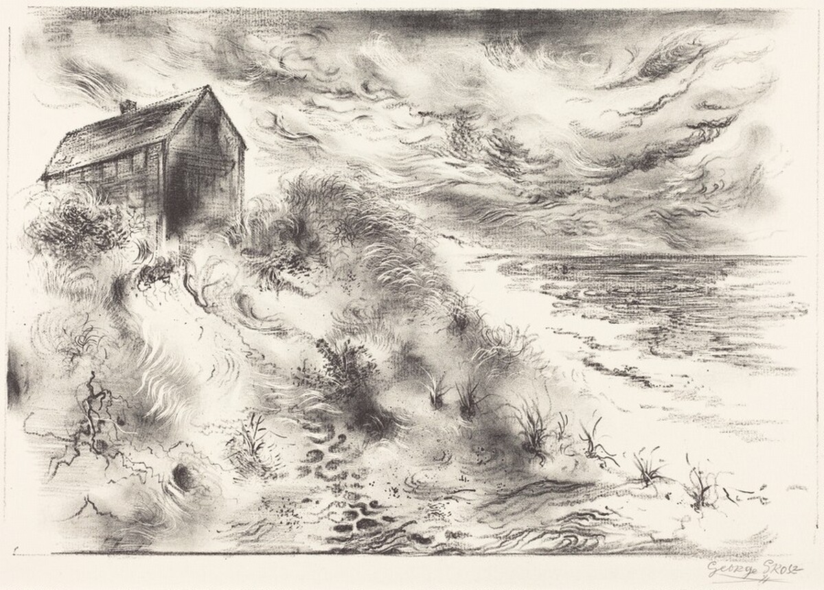 Storm Clouds, Cape Cod  (Sturmwolken uber Cape Cod) by George Grosz