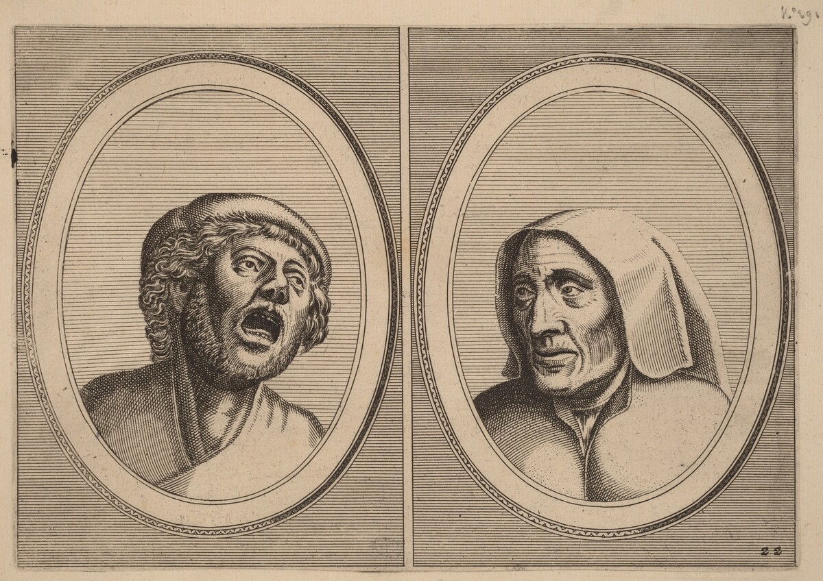 "Hansje Singh in Veldt" and "Blaeuwe Aecht" by Johannes and Lucas van Doetechum after Pieter Bruegel the Elder