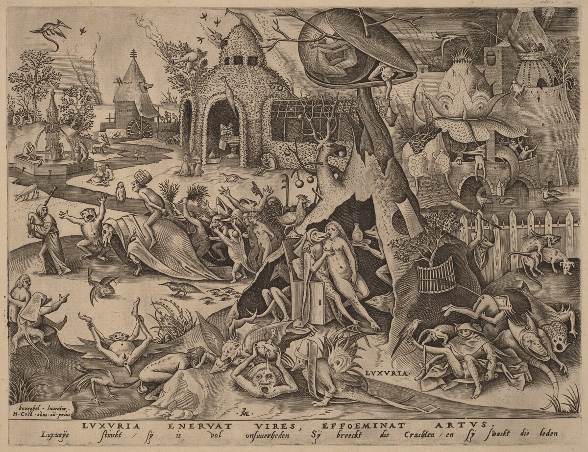 Lust by Pieter van der Heyden after Pieter Bruegel the Elder