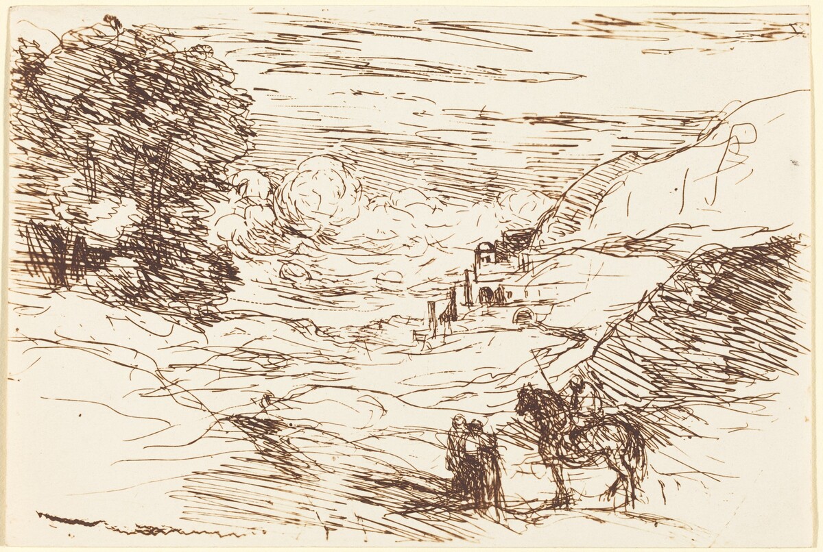 The Paladins (Les Paladins) by Jean-Baptiste-Camille Corot