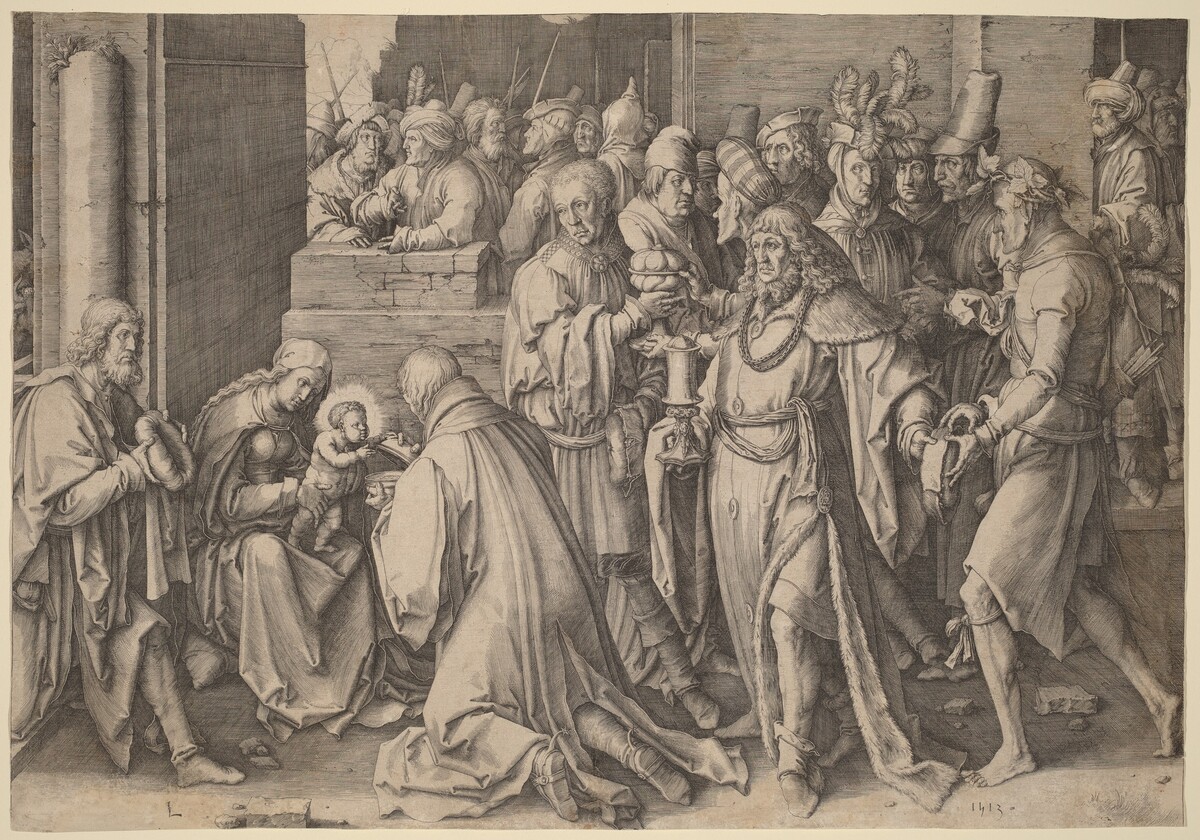 The Adoration of the Magi by Lucas van Leyden