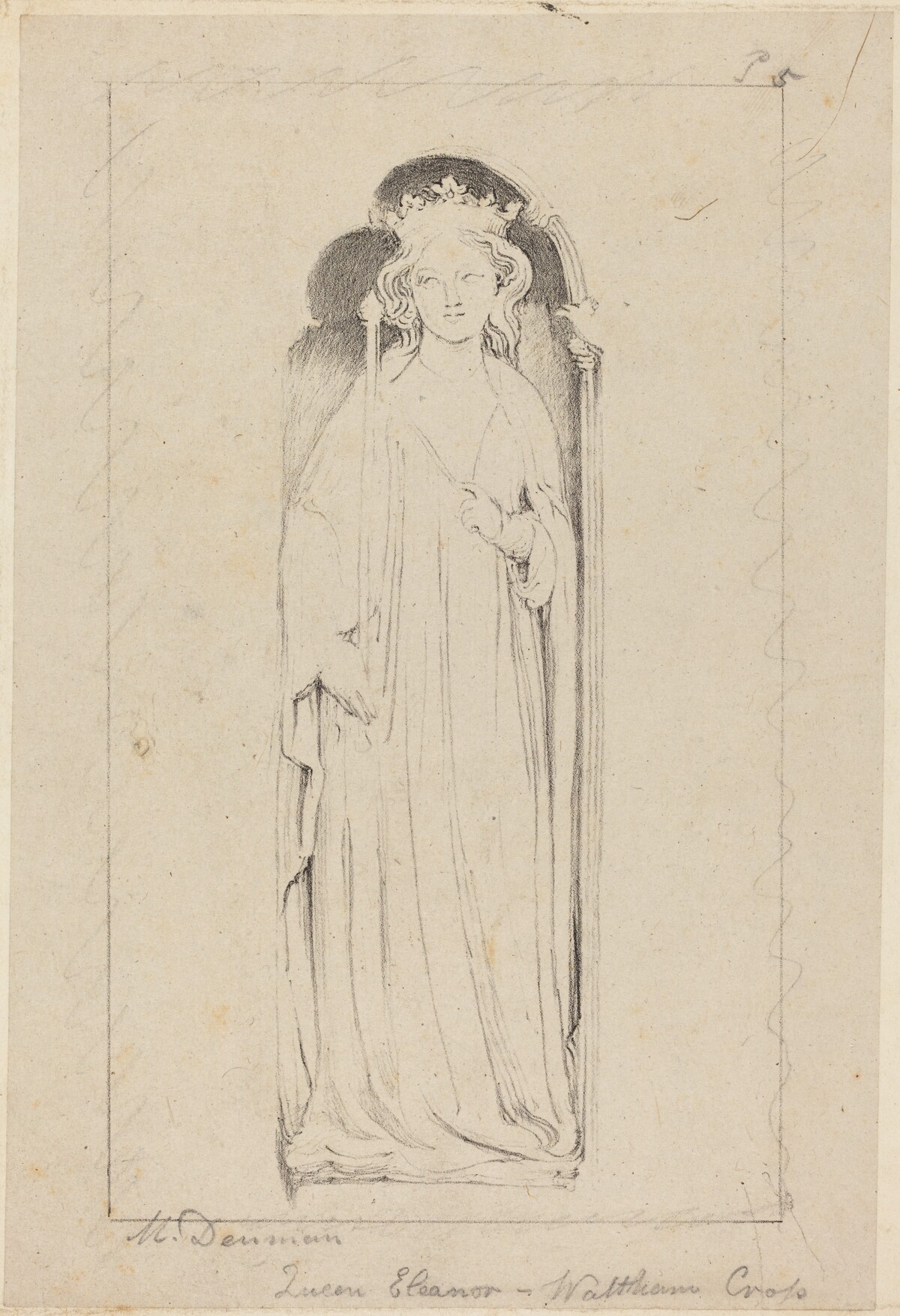 Queen Eleanor, from Waltham Cross by Maria Denman after John Flaxman