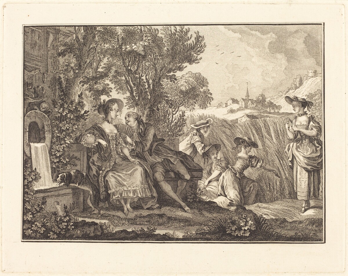 L'ete by Joseph de Longueil after Charles Eisen