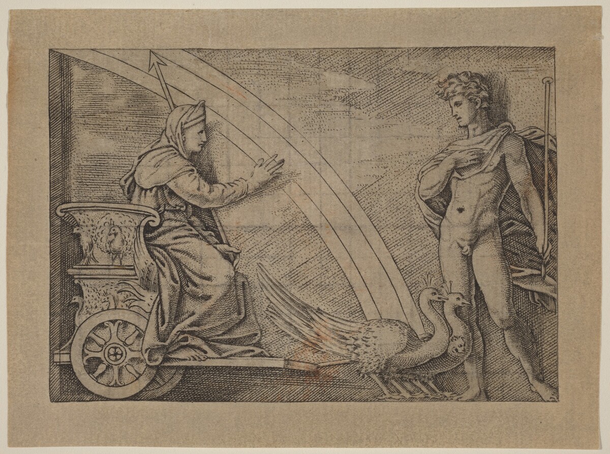 Juno in a Chariot Pulled by Peacocks by Italian 16th Century