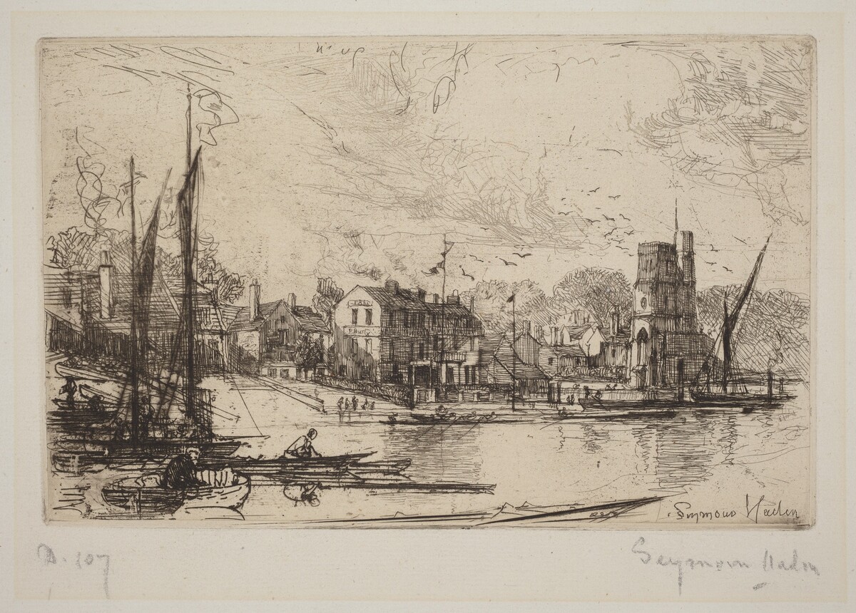 Harry Kelly's, Putney by Francis Seymour Haden