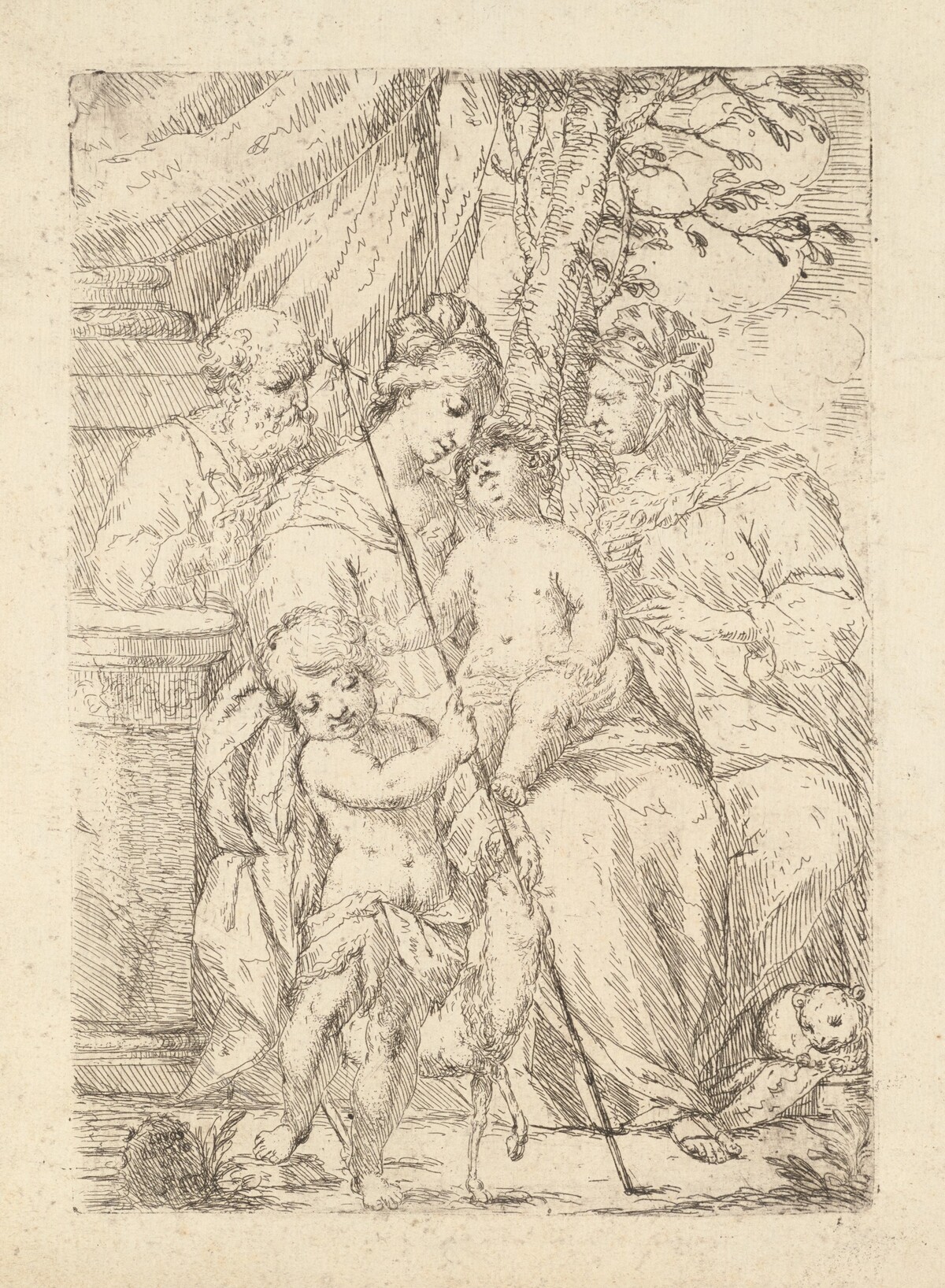 Holy Family with Saint Elizabeth by Giuseppe Diamantini
