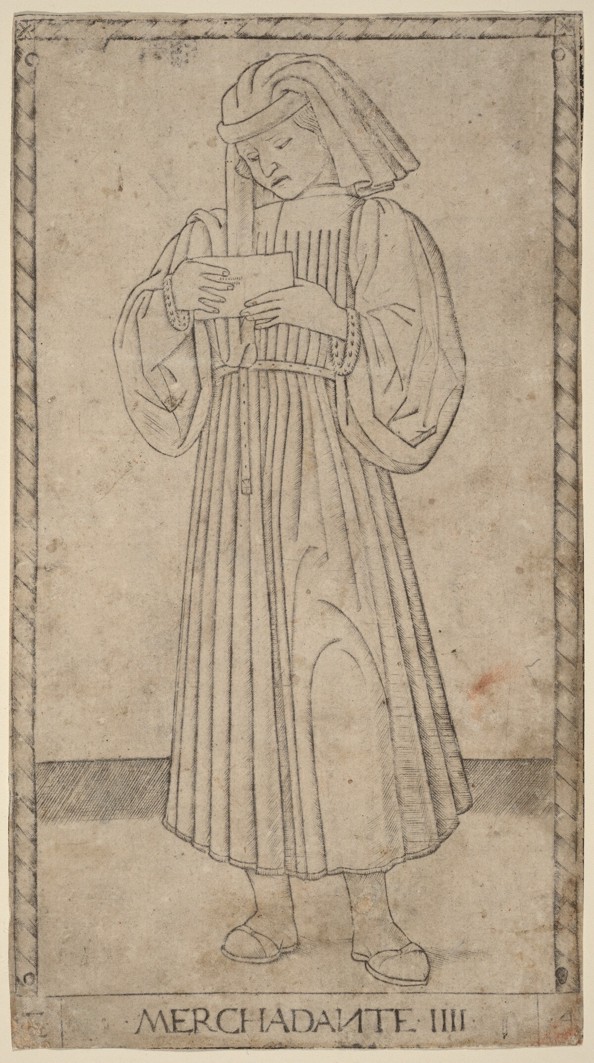 Merchadante (Merchant) by Master of the E-Series Tarocchi