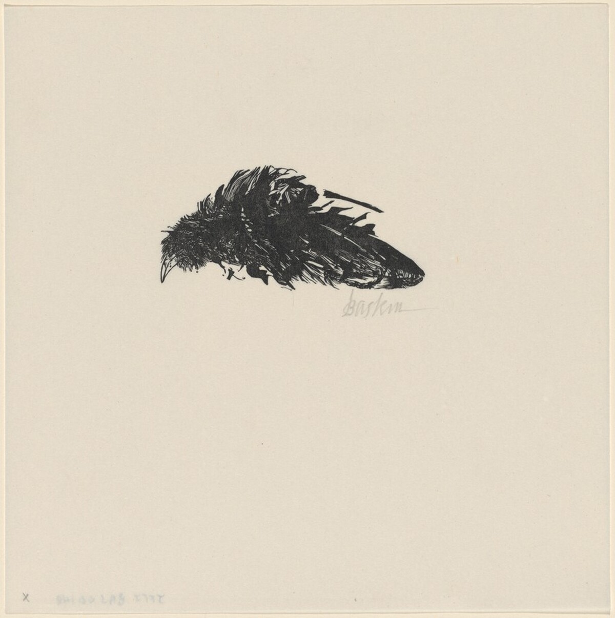 Dead Crow by Leonard Baskin