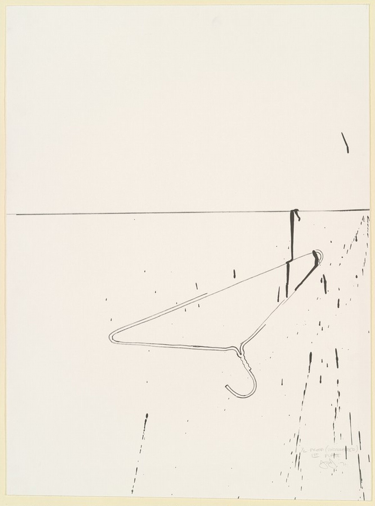 Coathanger and Spoon [proof] by Jasper Johns