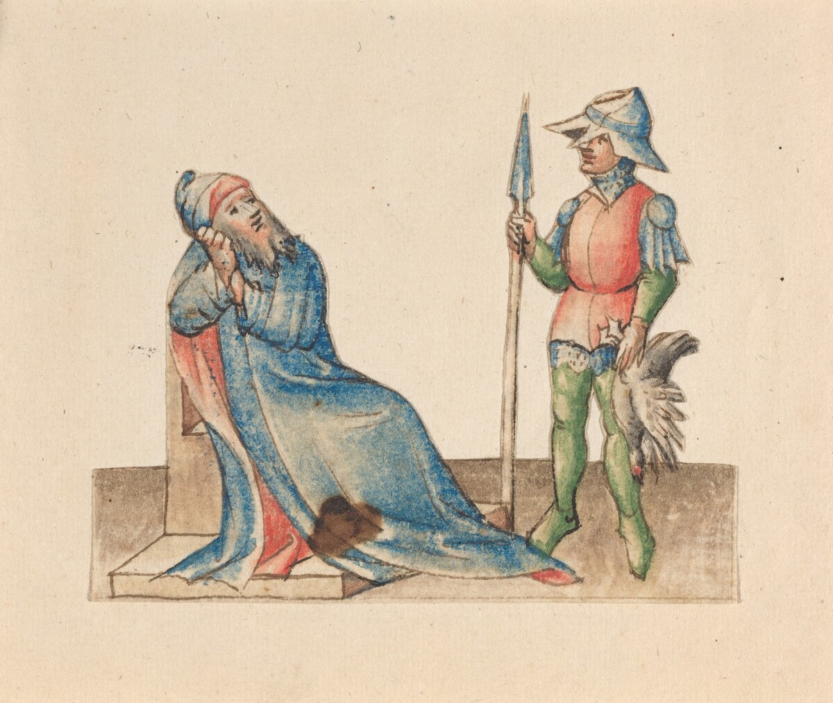 Isaac and Esau by Austrian 15th Century