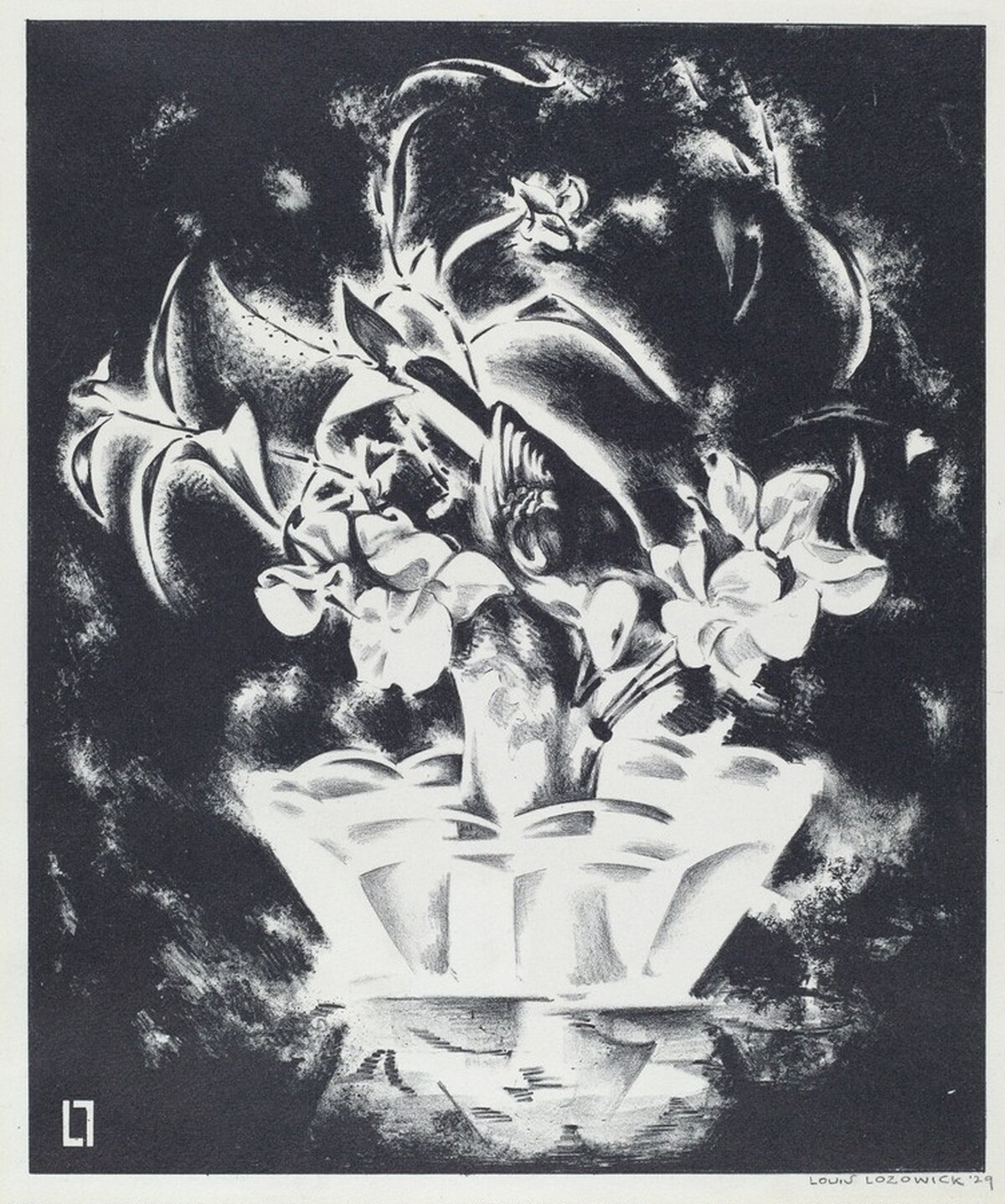 Sweet Peas by Louis Lozowick