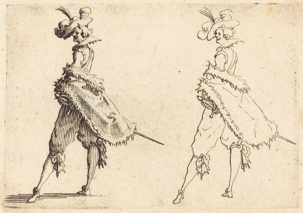 Gentleman Viewed from the Side by Jacques Callot