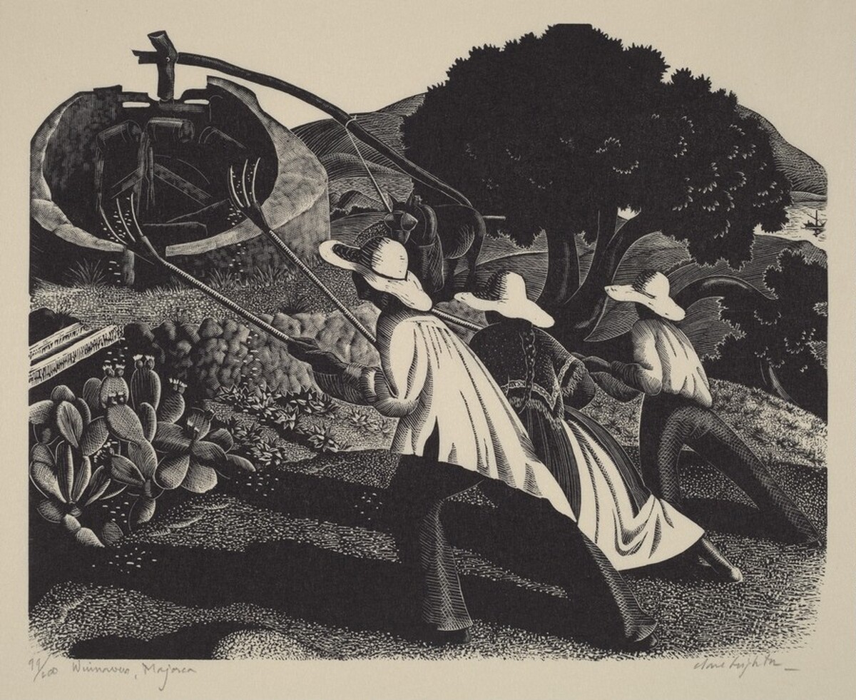 Winnowers, Majorca by Clare Leighton