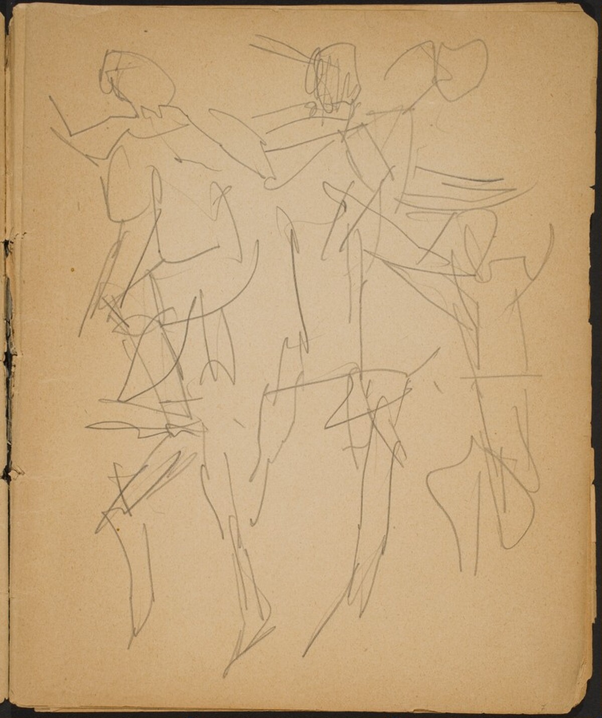 Studien von Tanzenden (Studies of Dancers) [p. 7] by Max Beckmann