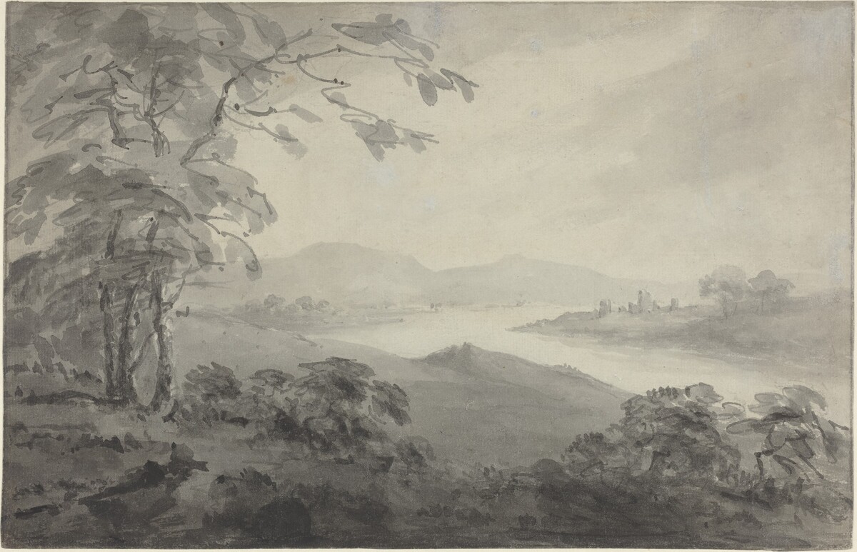 River Landscape with Ruins by William Gilpin