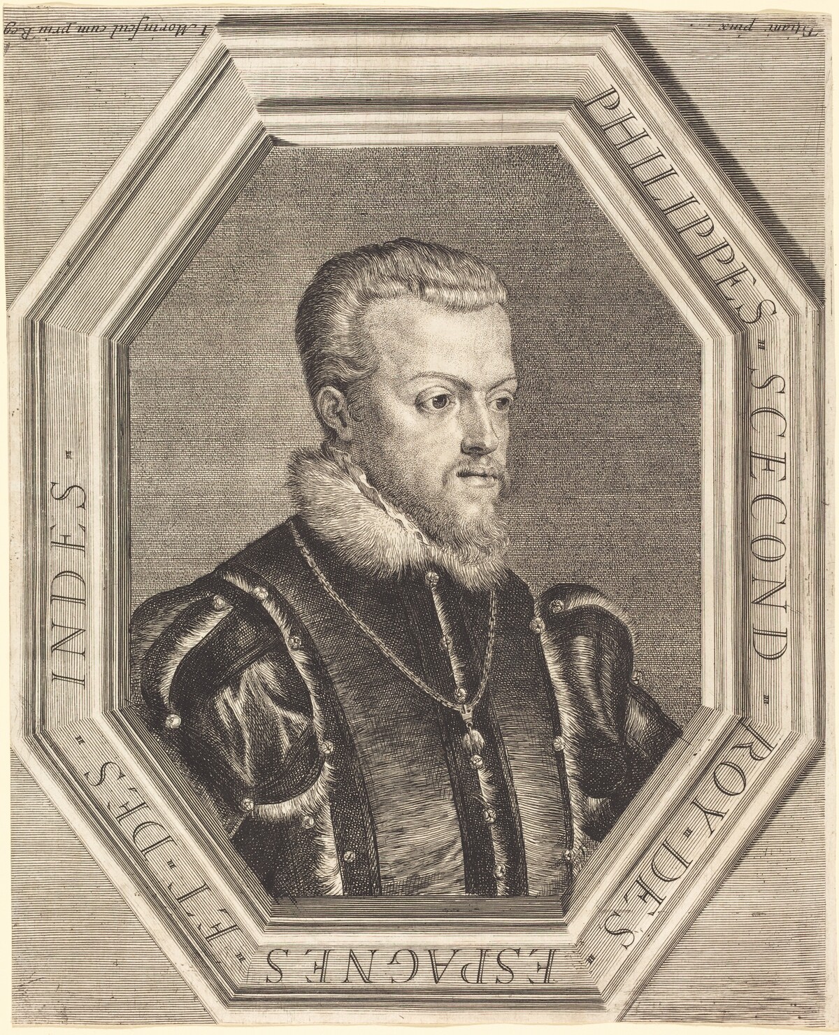 Philippe II, King of Spain by Jean Morin after Titian