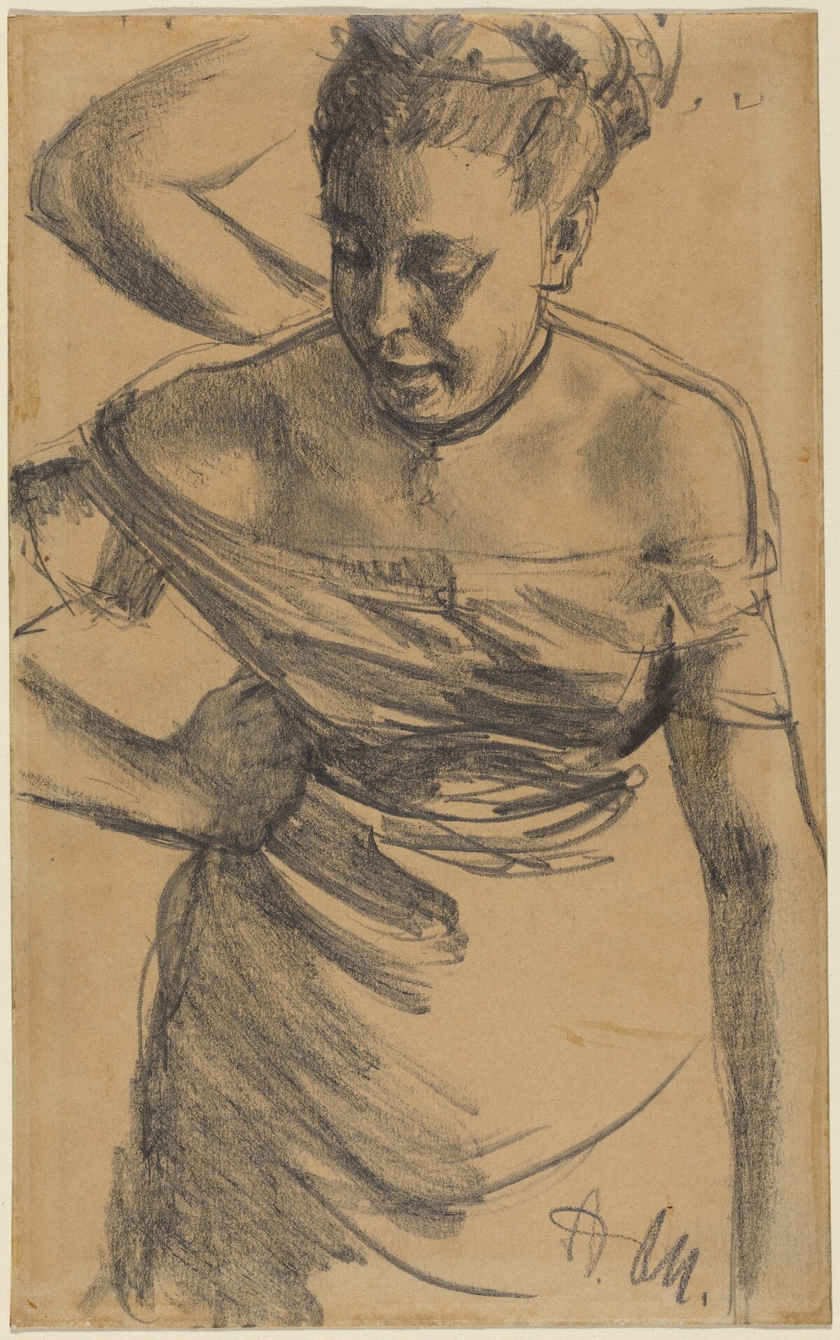 Study of a Woman by Adolph Menzel
