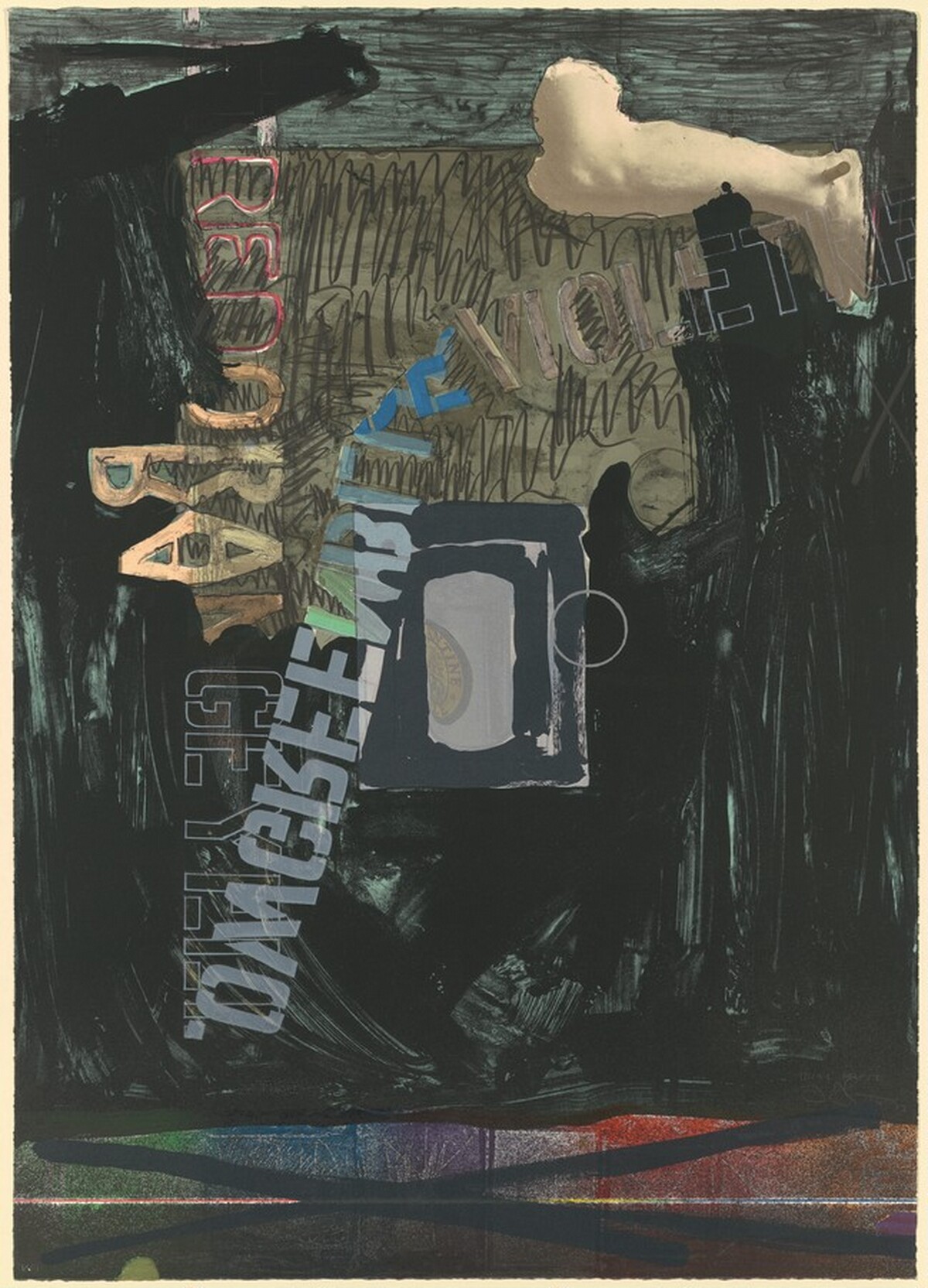Decoy II [trial proof] by Jasper Johns