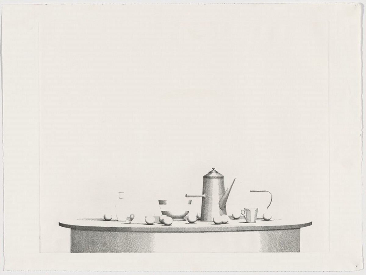 Piazza Rotonda [working proof 18] by William Bailey
