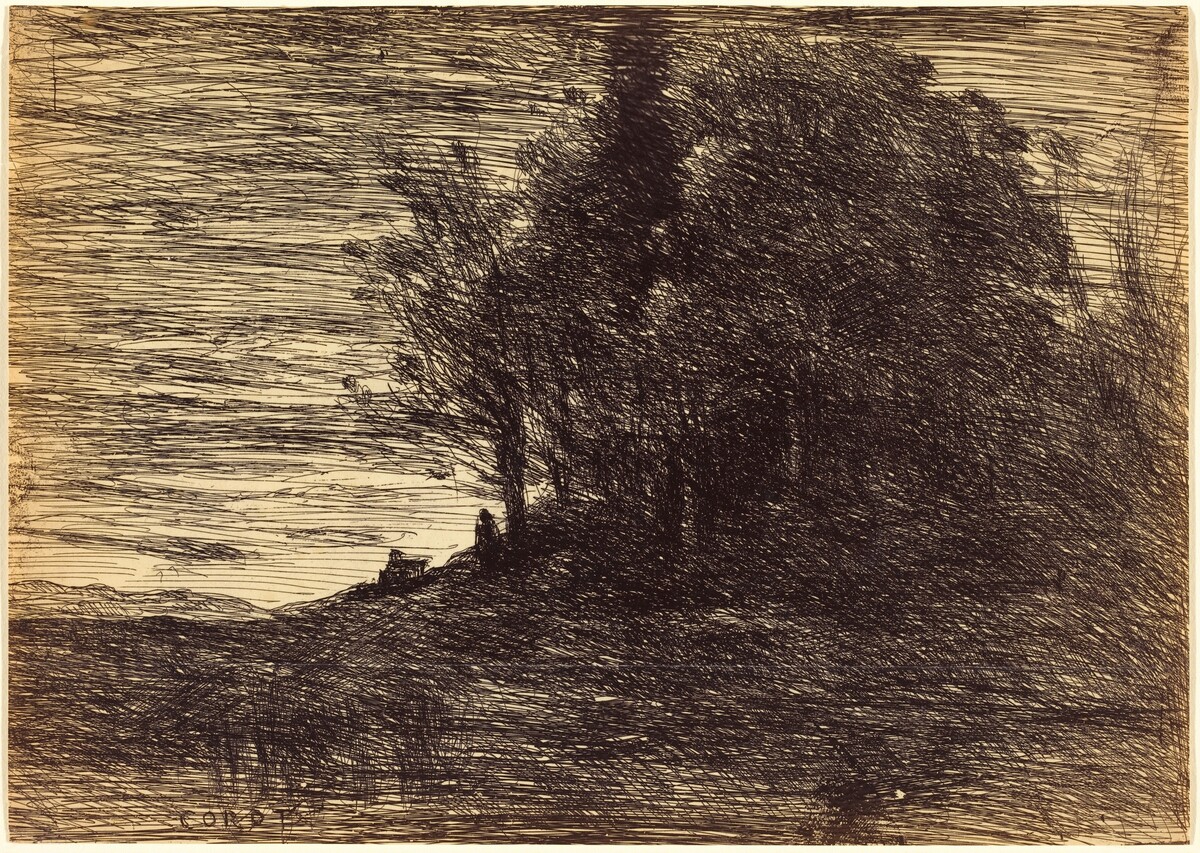 Hermit's Woods (Le Bois de l'ermite) by Jean-Baptiste-Camille Corot