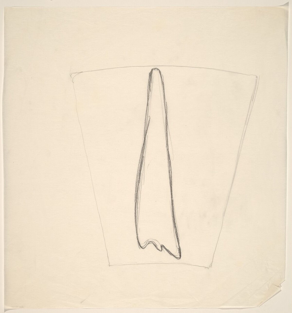 Sketch for "Building - Blocks for a Doorway" (I) by Vito Acconci