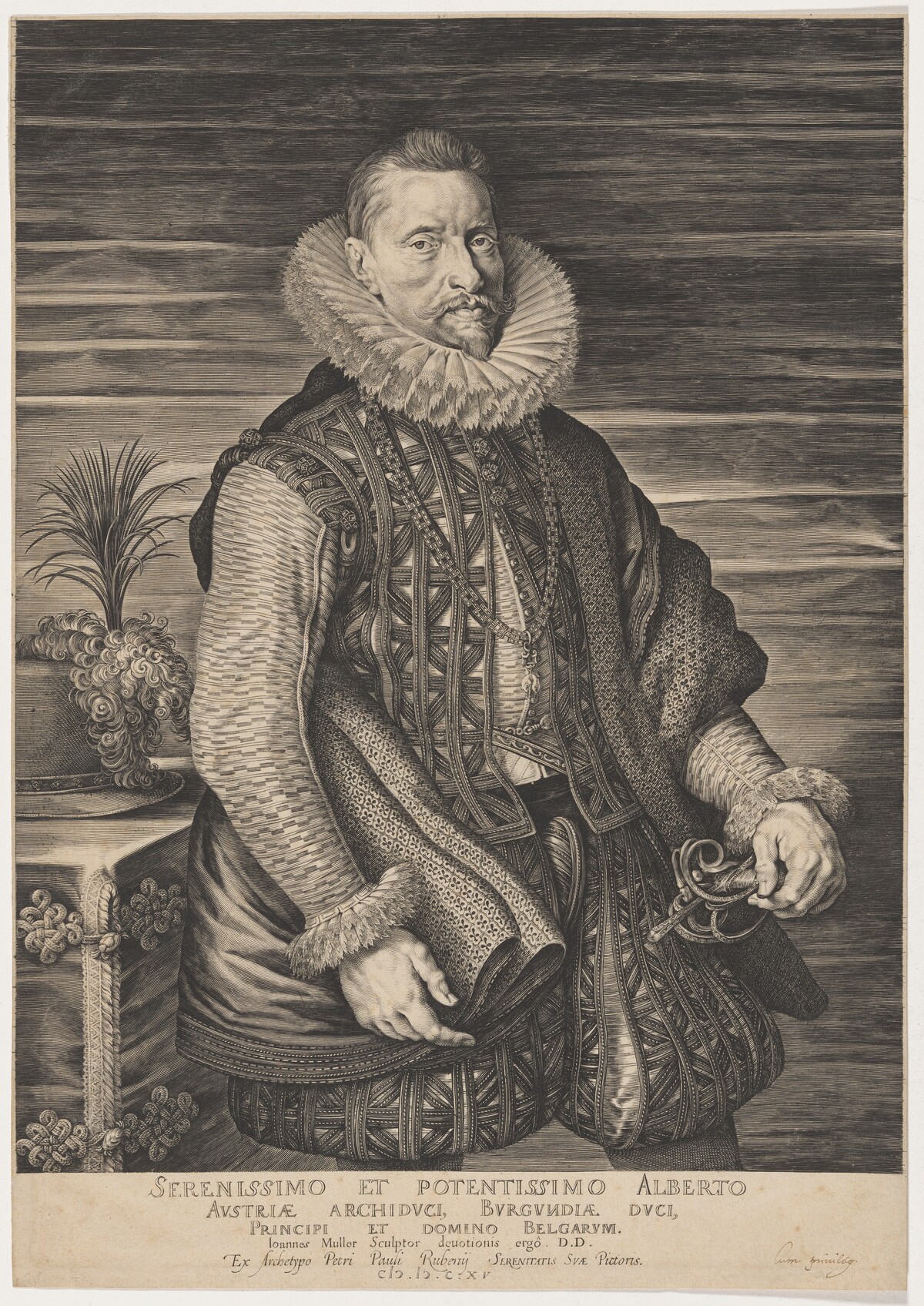 Albert, Archduke of Austria by Jan Muller after Sir Peter Paul Rubens