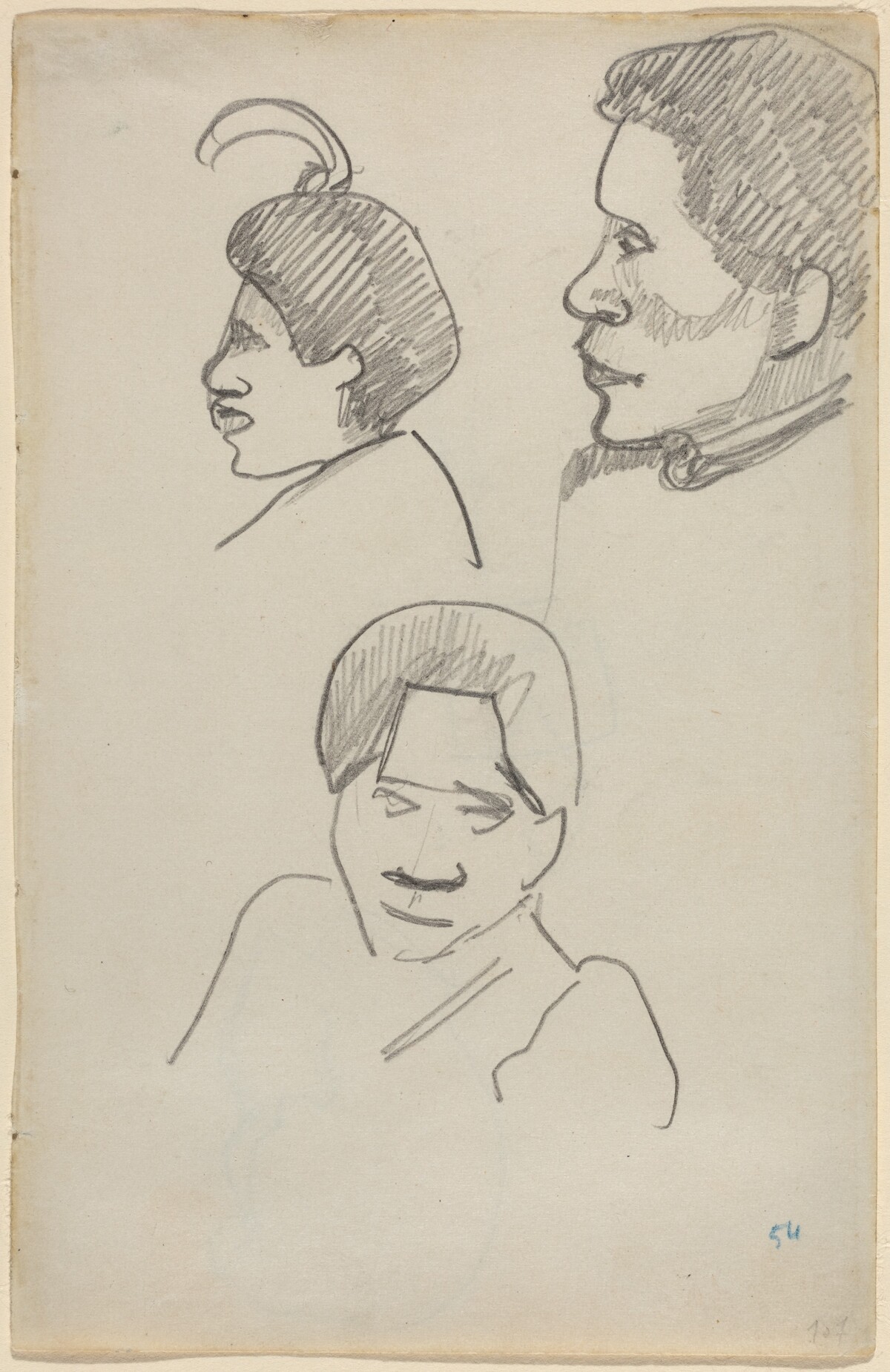 Tahitian Heads by Paul Gauguin