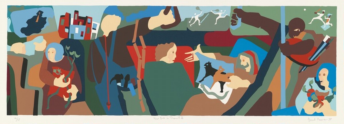 New York in Transit II by Jacob Lawrence
