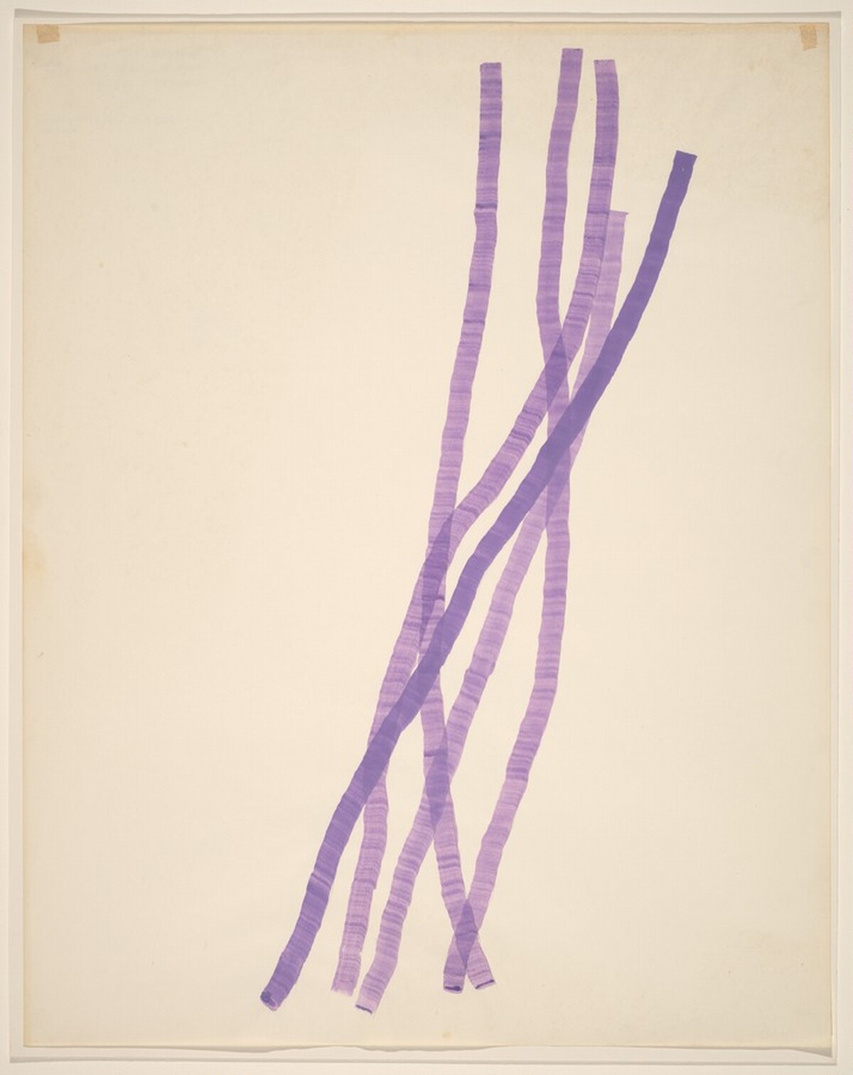 Purple Wash Drawing/First of the Group... by Richard Tuttle