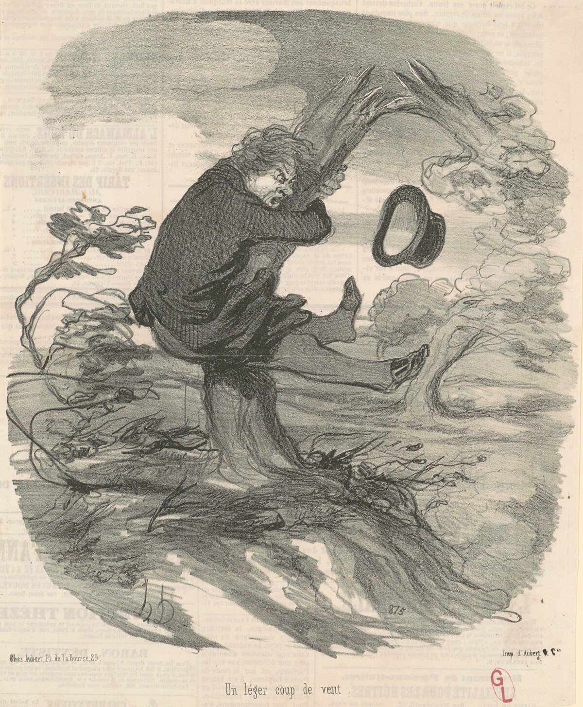 Un léger coup de vent by Honoré Daumier