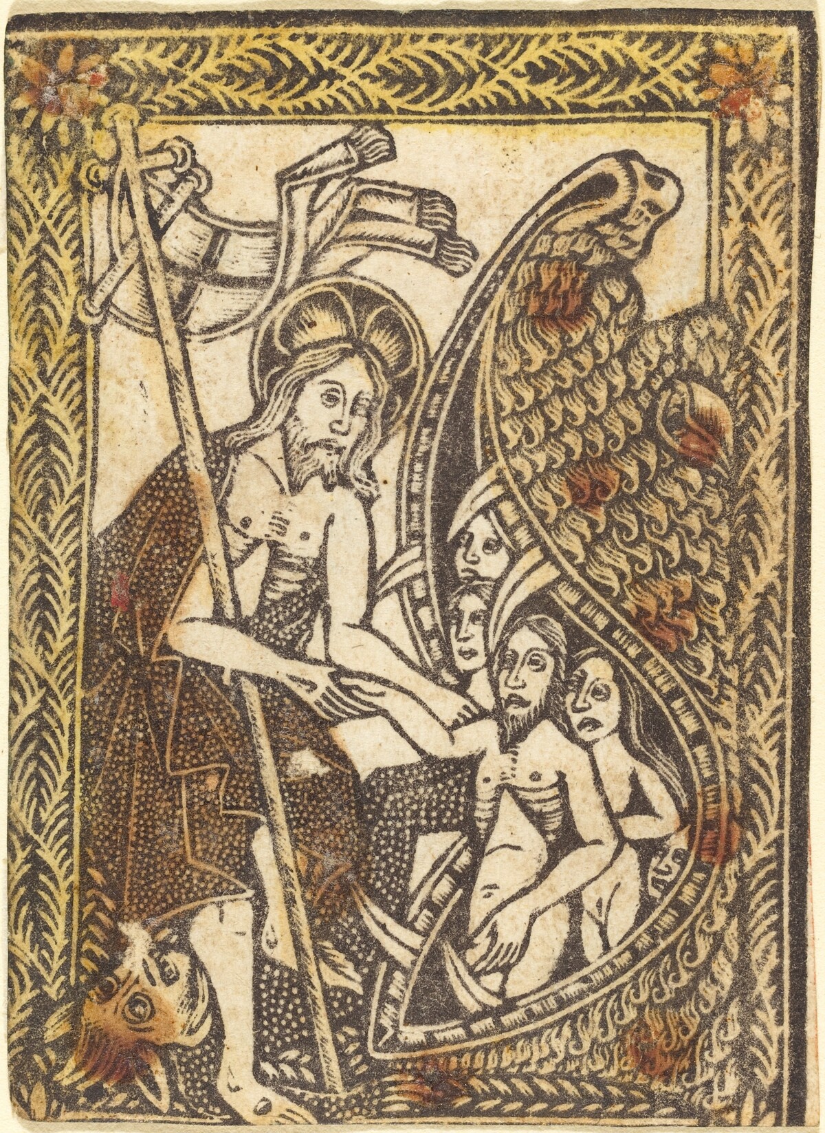 Christ's Descent in Limbo by Workshop of Master of the Borders with the Four Fathers of the Church