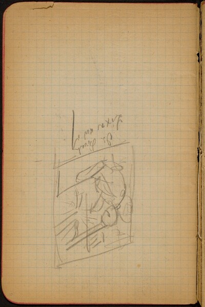 Bezeichnete Skizze mit zwei sitzende Figuren (Two Seated Figures) [p. 10]