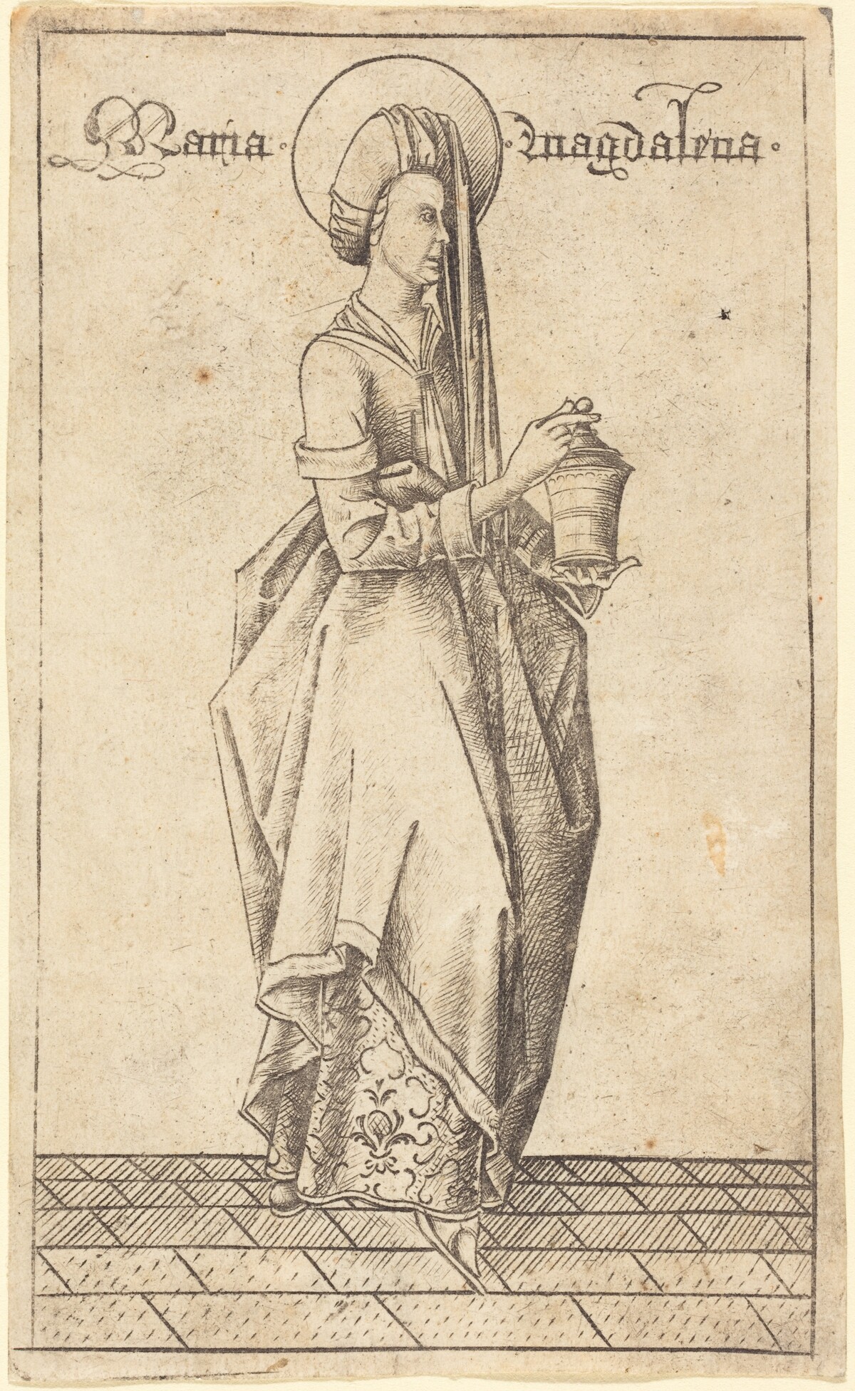 Saint Mary Magdalene by Israhel van Meckenem