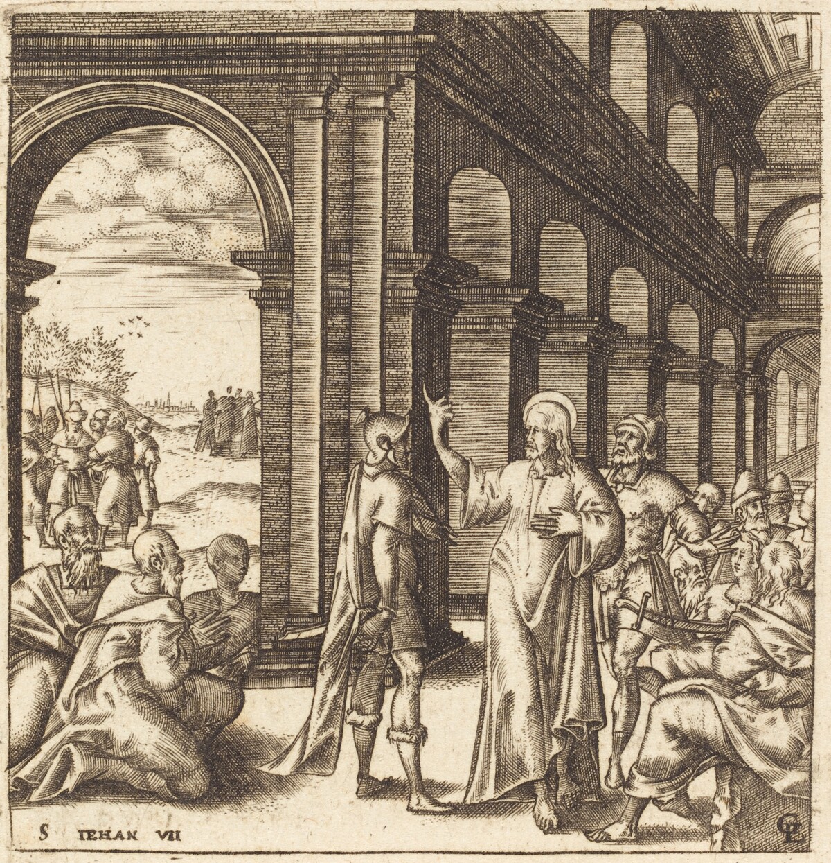 Christ at the Feast of Tabernacles by Léonard Gaultier