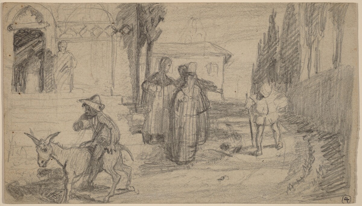 The Parable of the Miller and the Donkey by Elihu Vedder