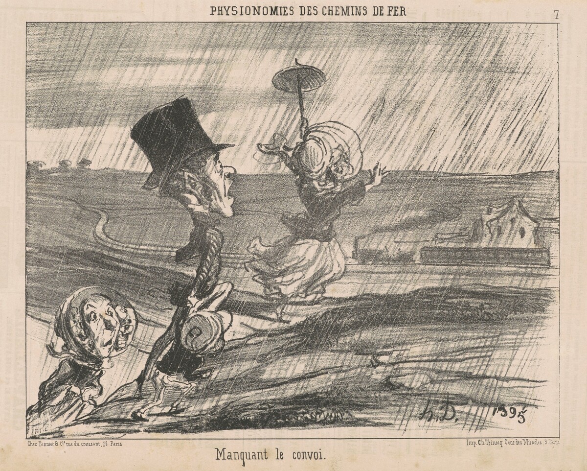 Manquant le convoi by Honoré Daumier