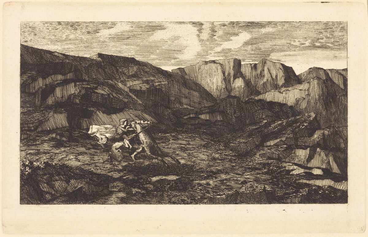 La Peur (Fear) by Odilon Redon