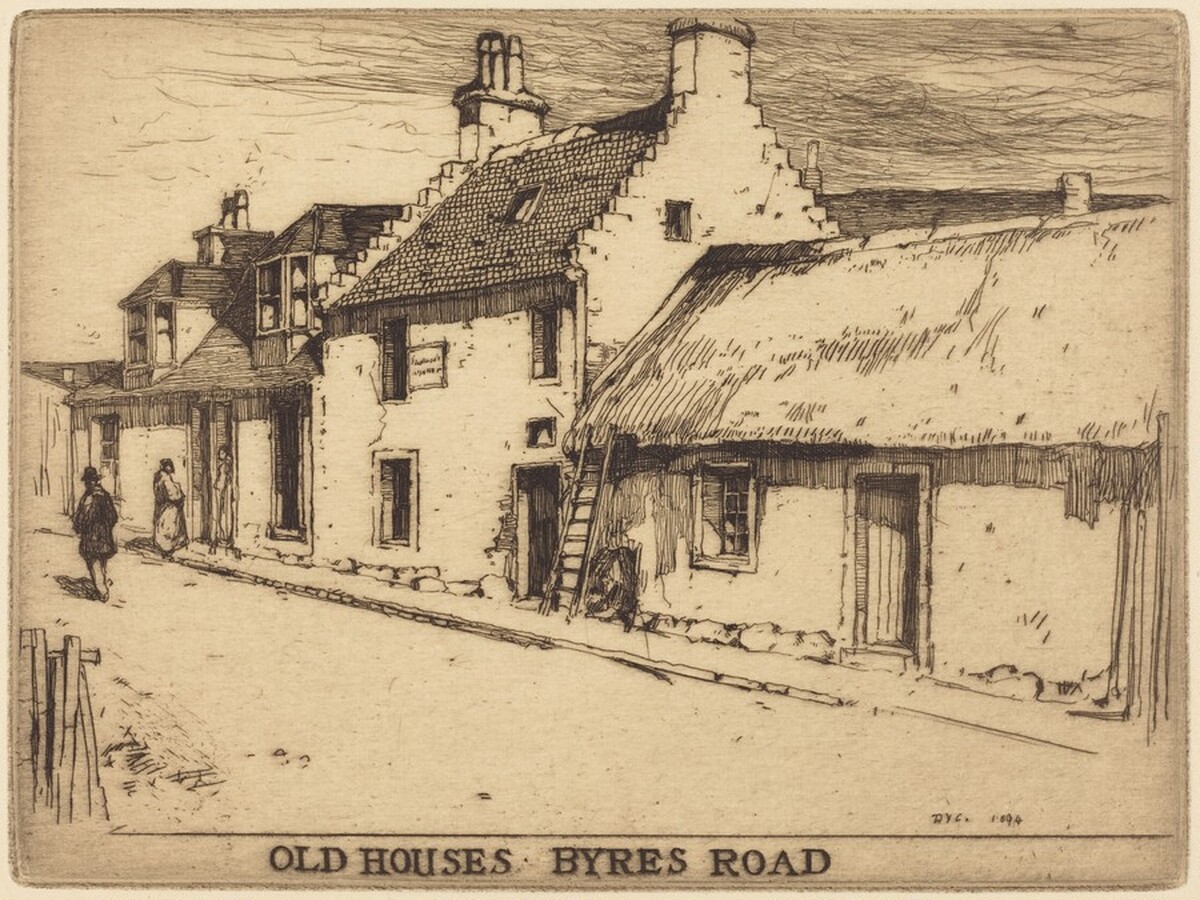 Old Houses, Byres Road, Partick by David Young Cameron