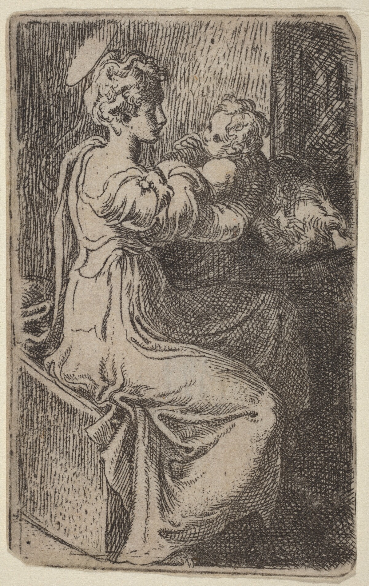 Virgin and Child by Parmigianino