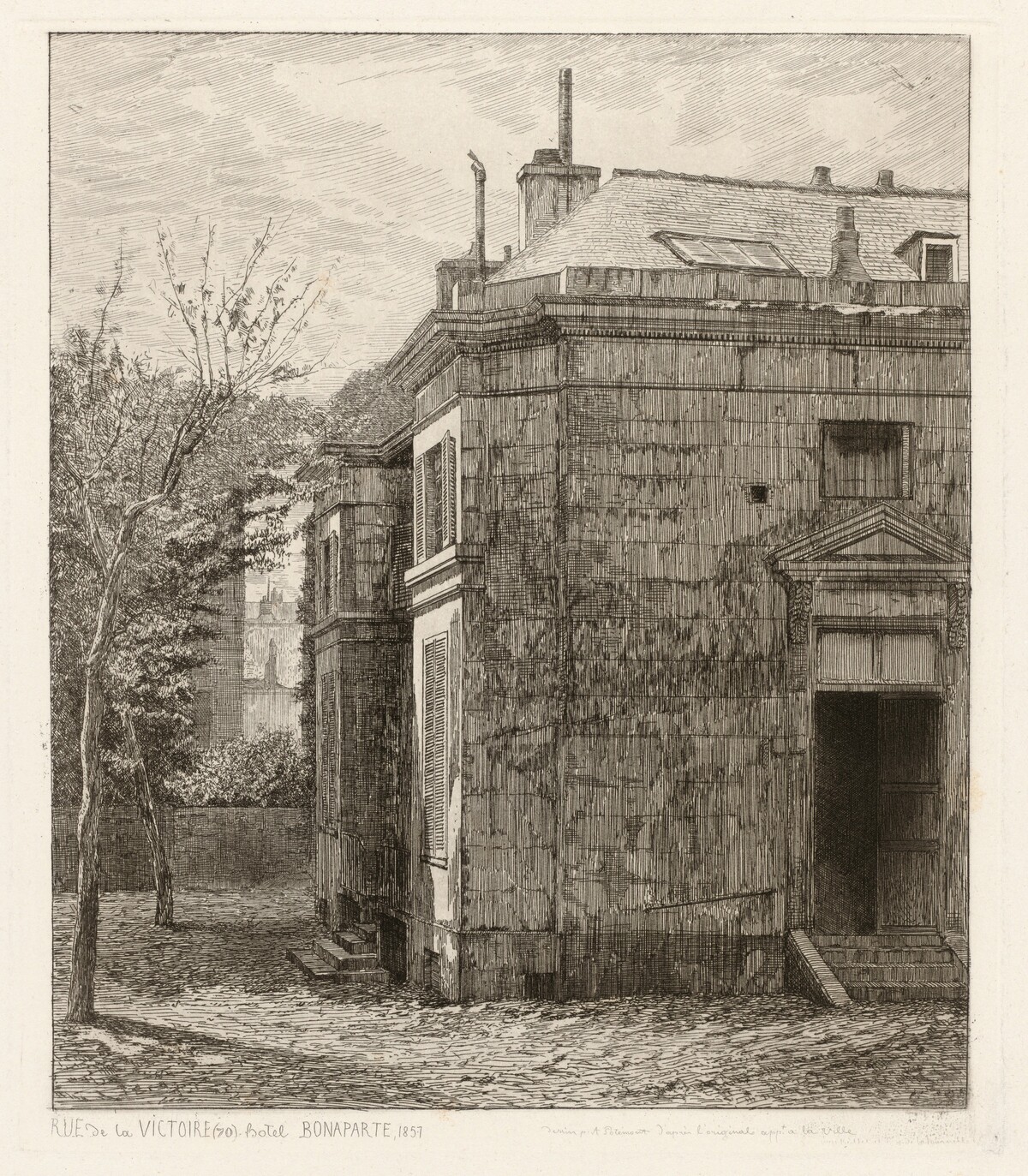 Rue de la Victoire (70). Hôtel Bonaparte by Adolphe Théodore Jules Martial Potémont