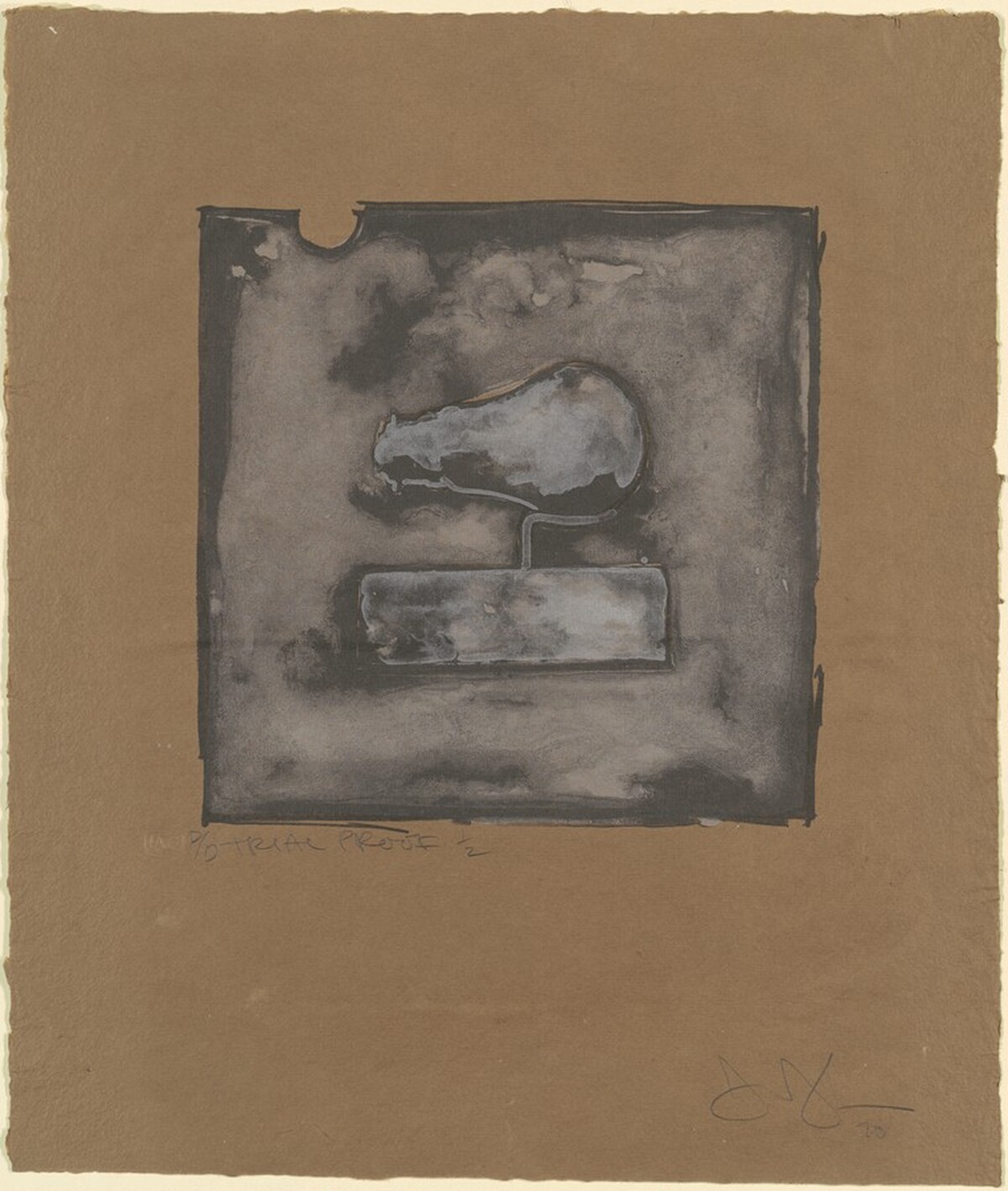 Light Bulb [trial proof D] by Jasper Johns